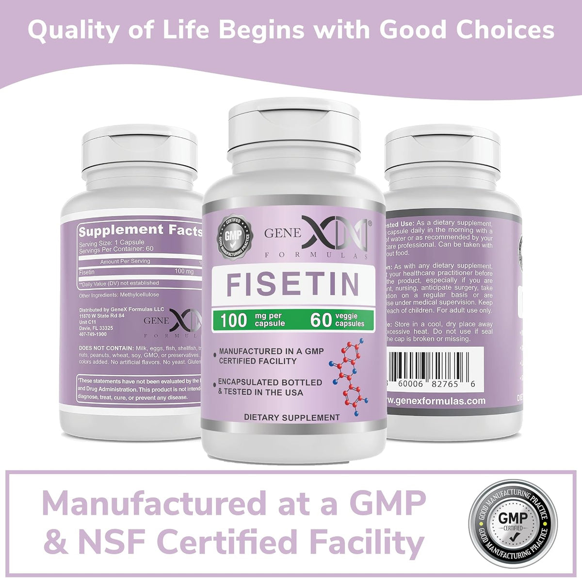 Genex Formulas Fisetin 100mg (60 Cápsulas) – Antioxidante para un Envejecimiento Saludable y la Salud Cognitiva – Image 9