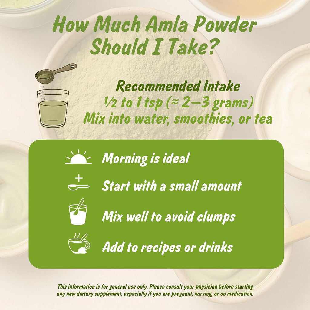 Spice Profile Organic Amla Powder | 4 oz | Lab Tested