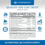 Vitaminerals Vitamina D3 + K Complex | 2500 IU D3, 80 mcg K, Mezcla de Verduras y Frutas | 60 Cápsulas Veganas