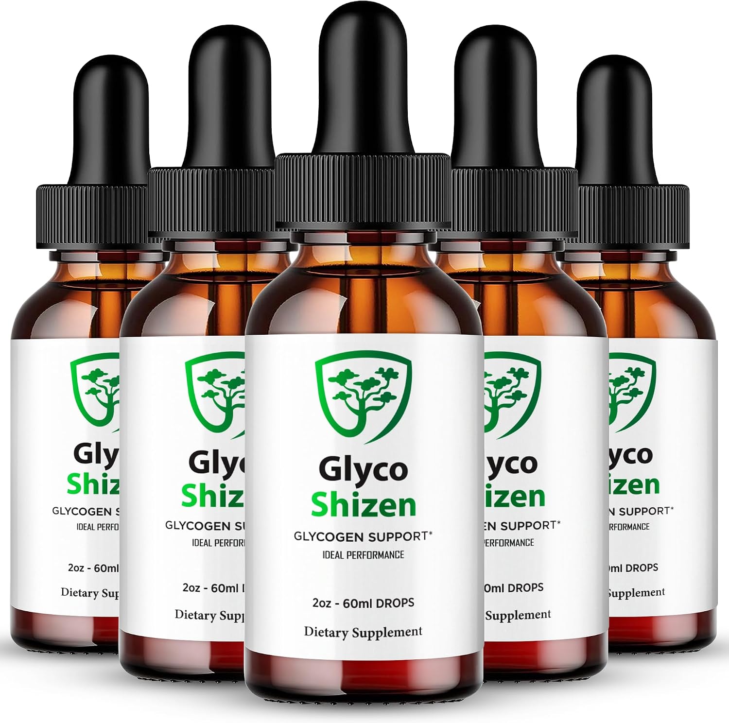 Glyco Shizen Drops - Suplemento Líquido Natural para Niveles Estables y Circulación (5 Pack)