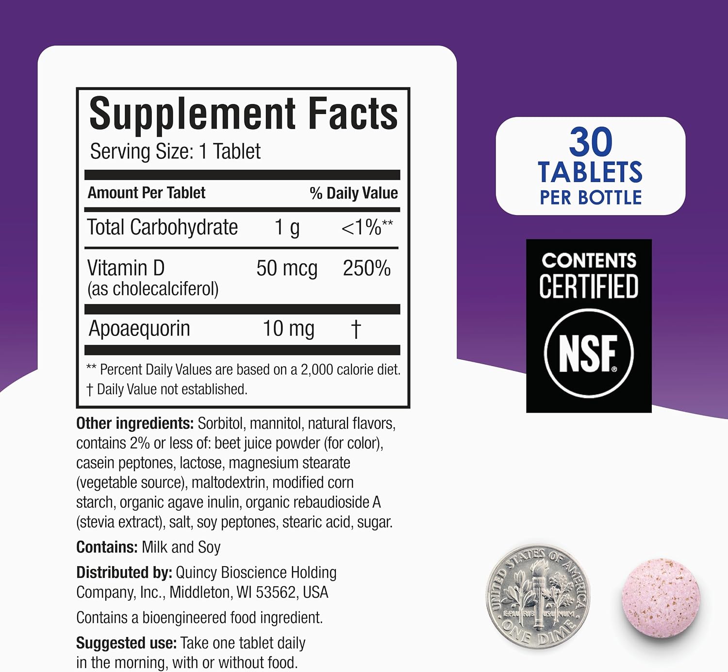 Prevagen Regular Strength Mixed Berry Chewables - 90 Comprimidos (3 Meses de Suministro) | Formulado para tu Cerebro | 10 mg de Apoaequorin + Vitamina D3