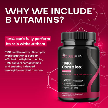 TMG Trimethylglycine con Complejo B Metilado – Personas con dietas vegetarianas o veganas, que pueden tener menor – Image 5