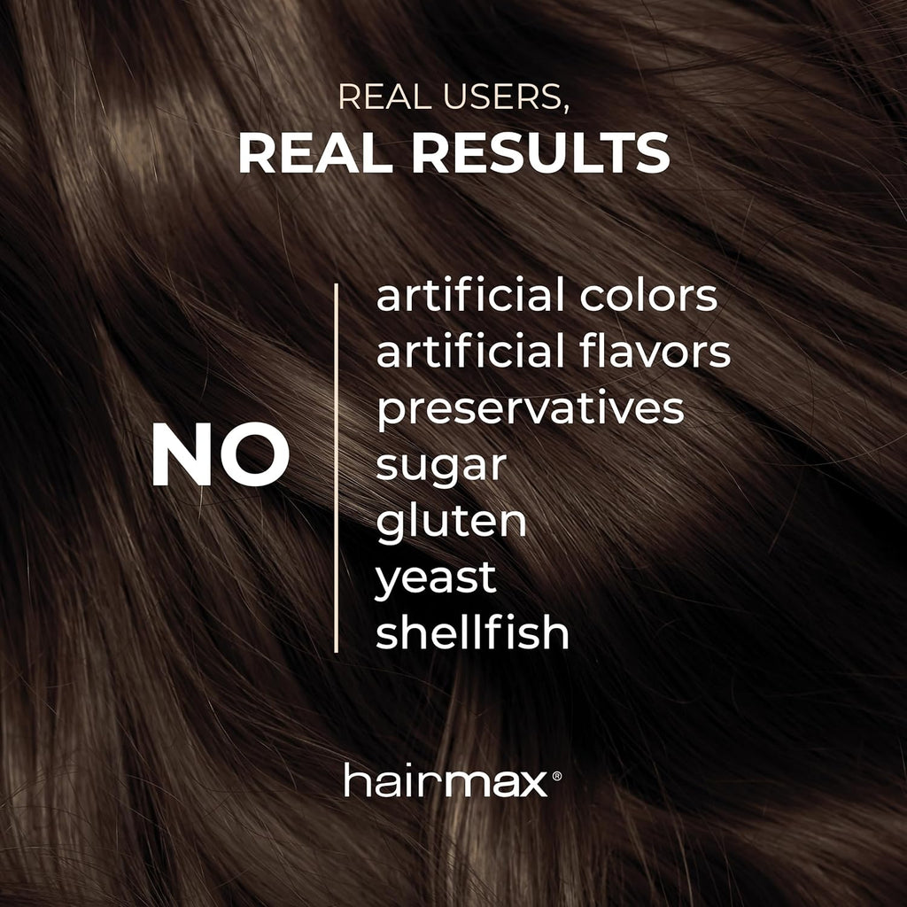 Hairmax Complemento Alimenticio para Cabello, Piel y Uñas – 2500 mcg de Biotina, Bloqueador de DHT, MSM y Antioxidantes (Pack de 2 Frascos)