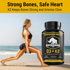 Max Strength Vitamina D3 10000 UI y K2 1500 mcg - 1 Botella