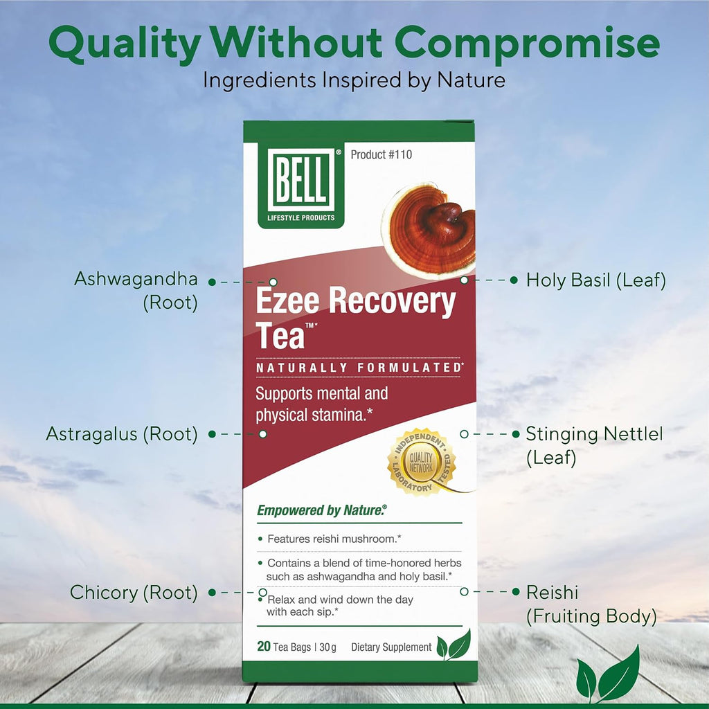 Ezee Recovery Tea – Mezcla de hierbas para la relajación y el bienestar – 20 bolsitas