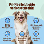 Licks Joint & Heart Support - Apoyo para articulaciones y corazón - MSM, Omega-3 y Vitamina E - Sobres de gel sabor pollo - 10 sobres