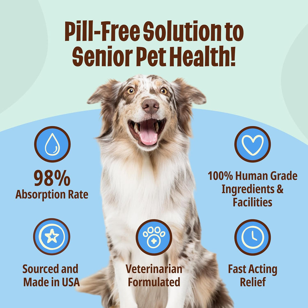 Licks Apoyo Articular y Cardíaco para Perros - MSM, Omega-3 y Vitamina E - Sobres de Gel sin Pastillas - Sabor Pollo - 30 Sobres