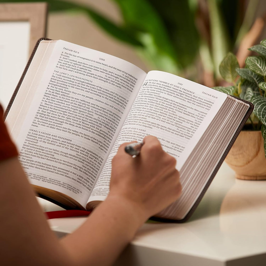 KJV Holy Bible: Large Print, One Column, 43,000 Cross-References, Pink Softcover, Personal Size, Red Letter, Comfort Print