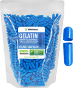 XPRS Nutra Cápsulas Vacías Tamaño 00 - 1000 Unidades - Cápsulas de Gelatina Vacías para Rellenar - DIY Suplementos