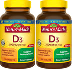 Nature Made Vitamina D3 1000 UI (25 mcg) - 300 Comprimidos