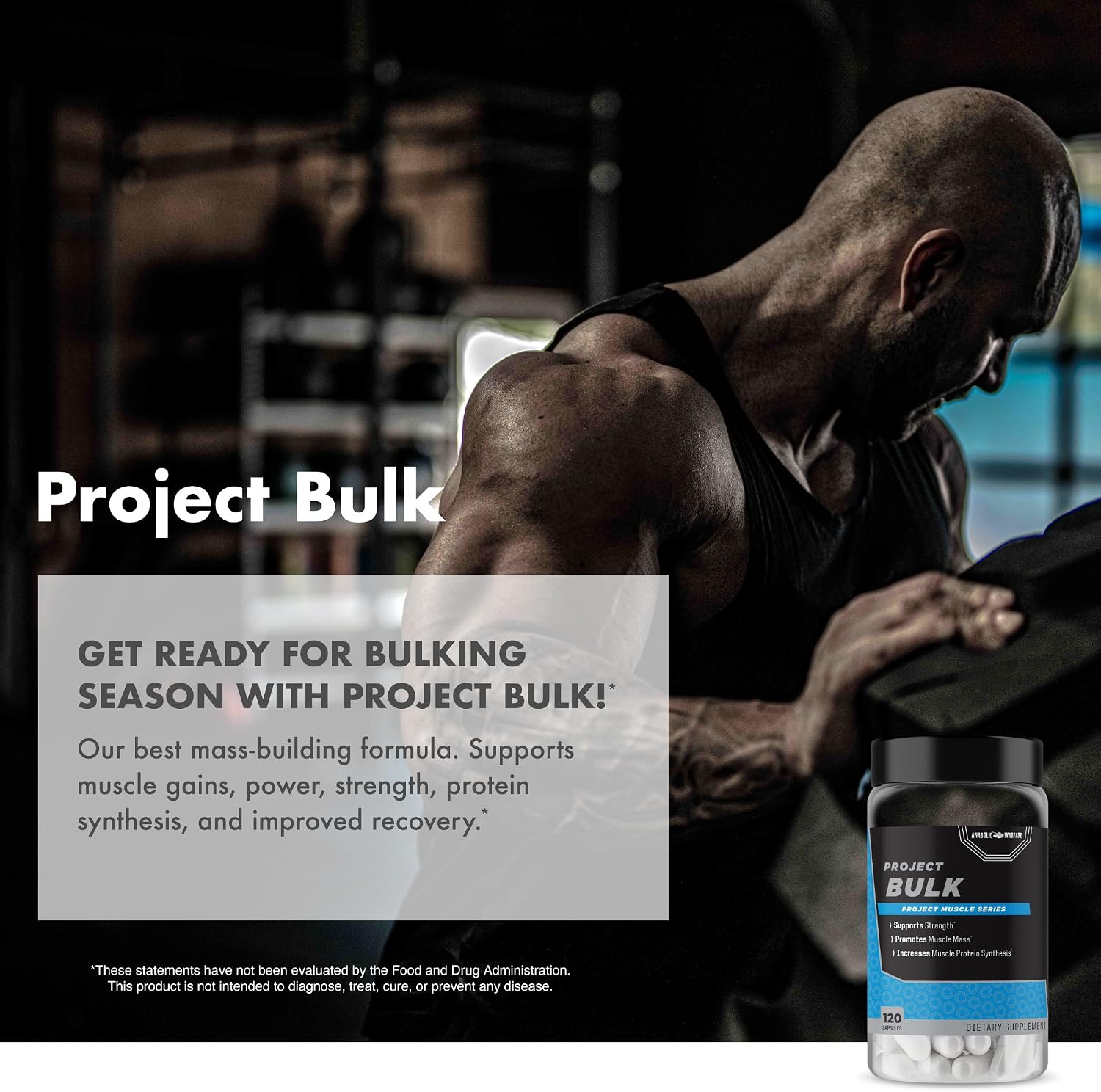 Anabolic Warfare Project Bulk - Fórmula para Aumentar Masa Muscular con Botánicos