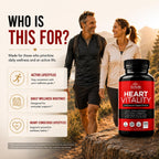 HerbaMe Heart Support – Suplemento para el Corazón con L-Arginina, Citrulina y CoQ10, 120 Cápsulas
