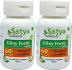 Giloy Forte 500 mg - 60 Cápsulas Veganas - Extracto de Guduchi (Tinospora Cordifolia) - Suplemento Ayurvédico