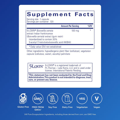 Pure Encapsulations Boswellia AKBA con 5-LOXIN - 120 Cápsulas – Image 2