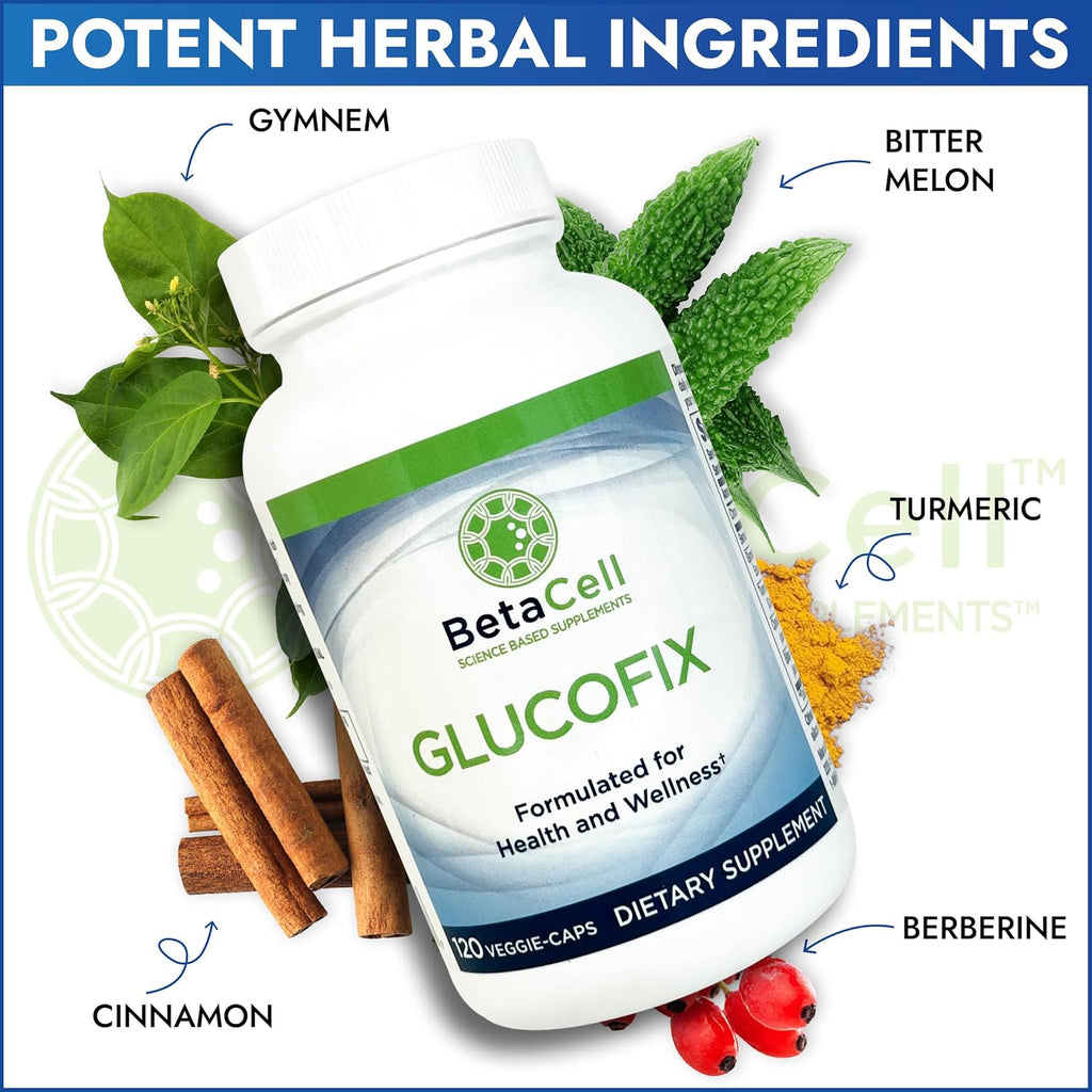 Glucofix – Complemento de Berberina para el Apoyo del Azúcar en Sangre – 120 Cápsulas