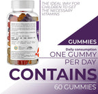 Hallusa Natural Multivitaminas para Niños en Gomitas - 60 Gomitas