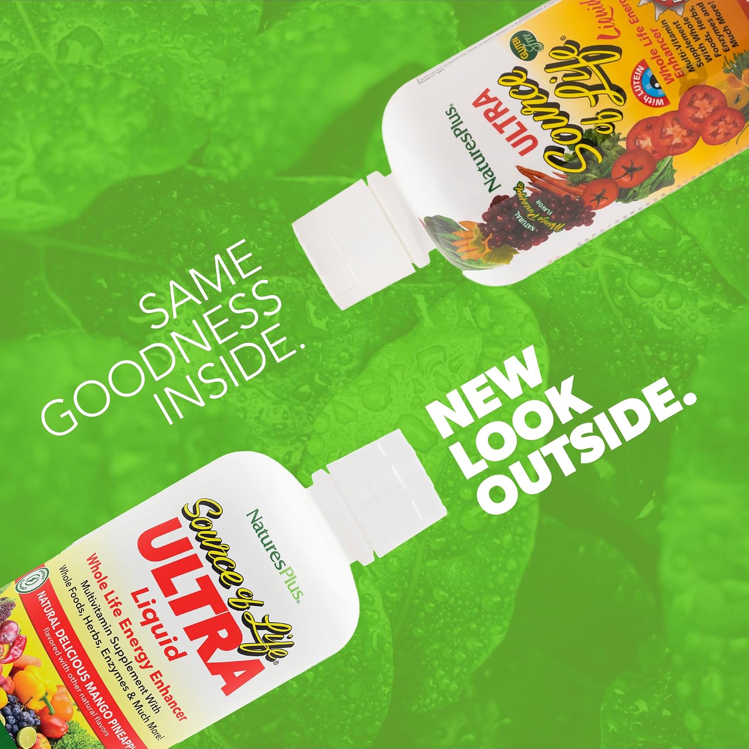 NaturesPlus Ultra Source of Life Liquid Multivitamínico - 30 fl oz (887 ml) - Sabor Mango Piña
