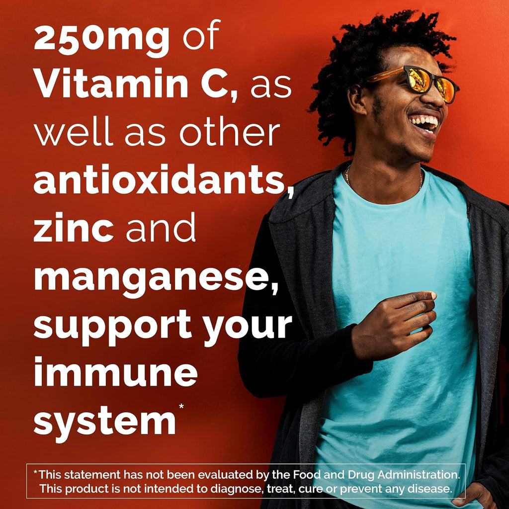 Emergen-C Zero Sugar Gominolas para el Sistema Inmunitario con Vitamina C, 36 unidades