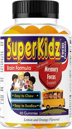 Superkids Kids Focus Gummies con Omega 3 DHA - 60 Gominolas