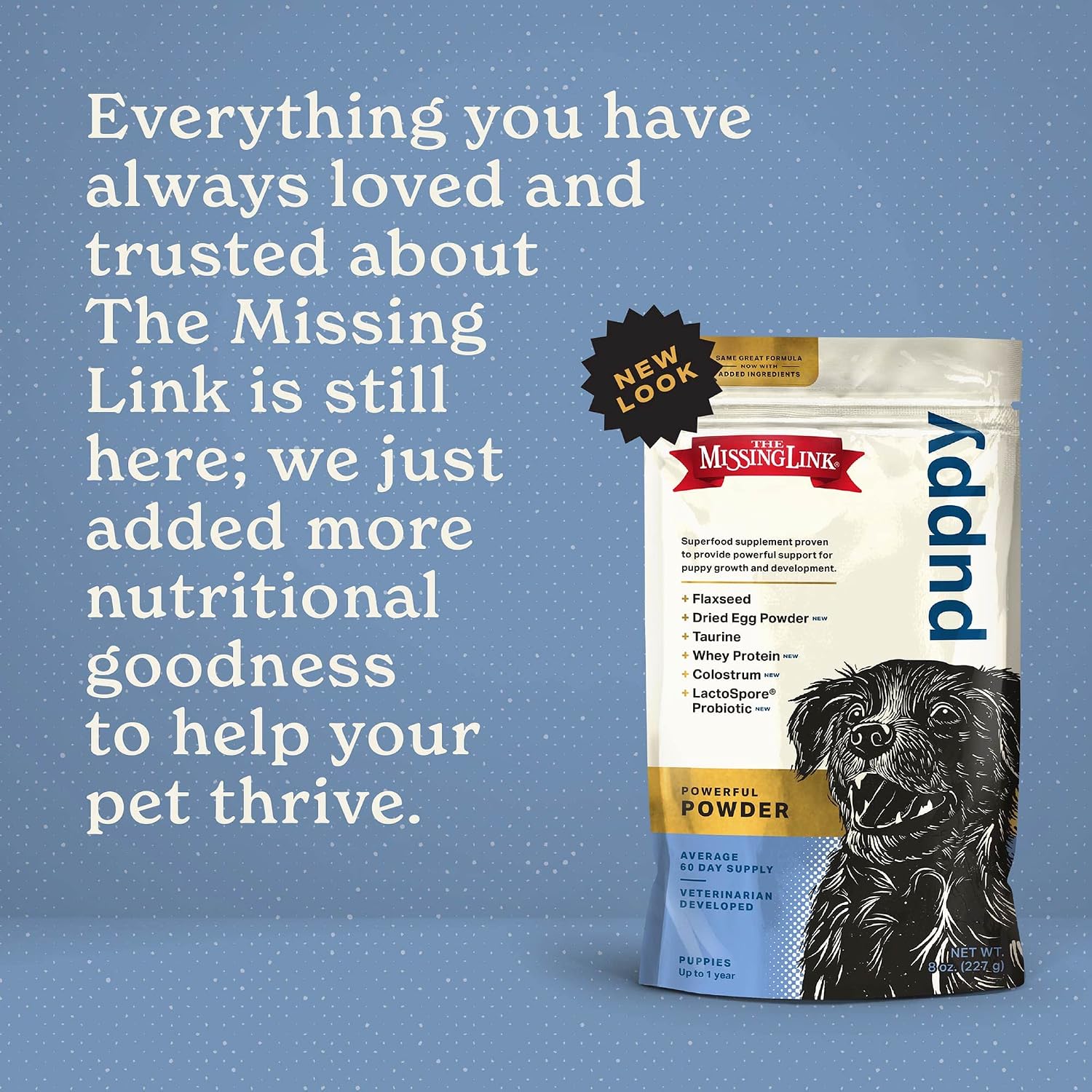 The Missing Link Puppy 227g Suplemento en Polvo Superfood para Cachorros