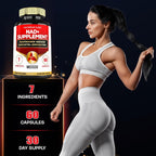 Mecisco NAD+ Suplemento con Nicotinamida Ribósido, Quercetina, Resveratrol, Cúrcuma, Rhodiola Rosea y Astrágalo - 60 Cápsulas