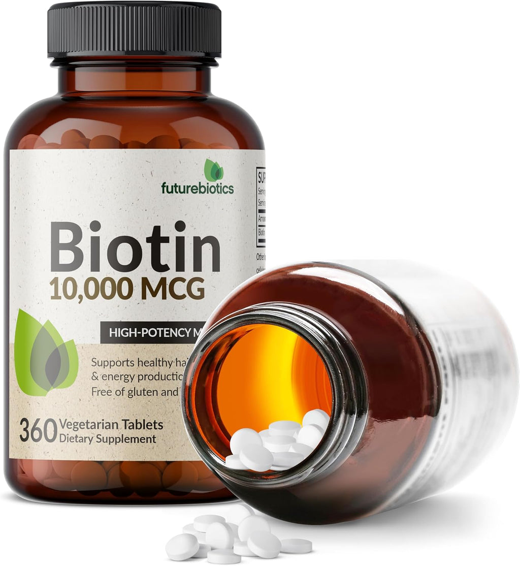 Futurebiotics Biotina 10.000 mcg – 360 Comprimidos Veganos