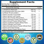 Liposomal Glutathione 500mg - Active Form L Glutathione (Reduced) for Maximum Absorption - Made with Organic Whole Foods - Master Antioxidant & Detoxifier - Immune & Cardiovascular Support - 60 count