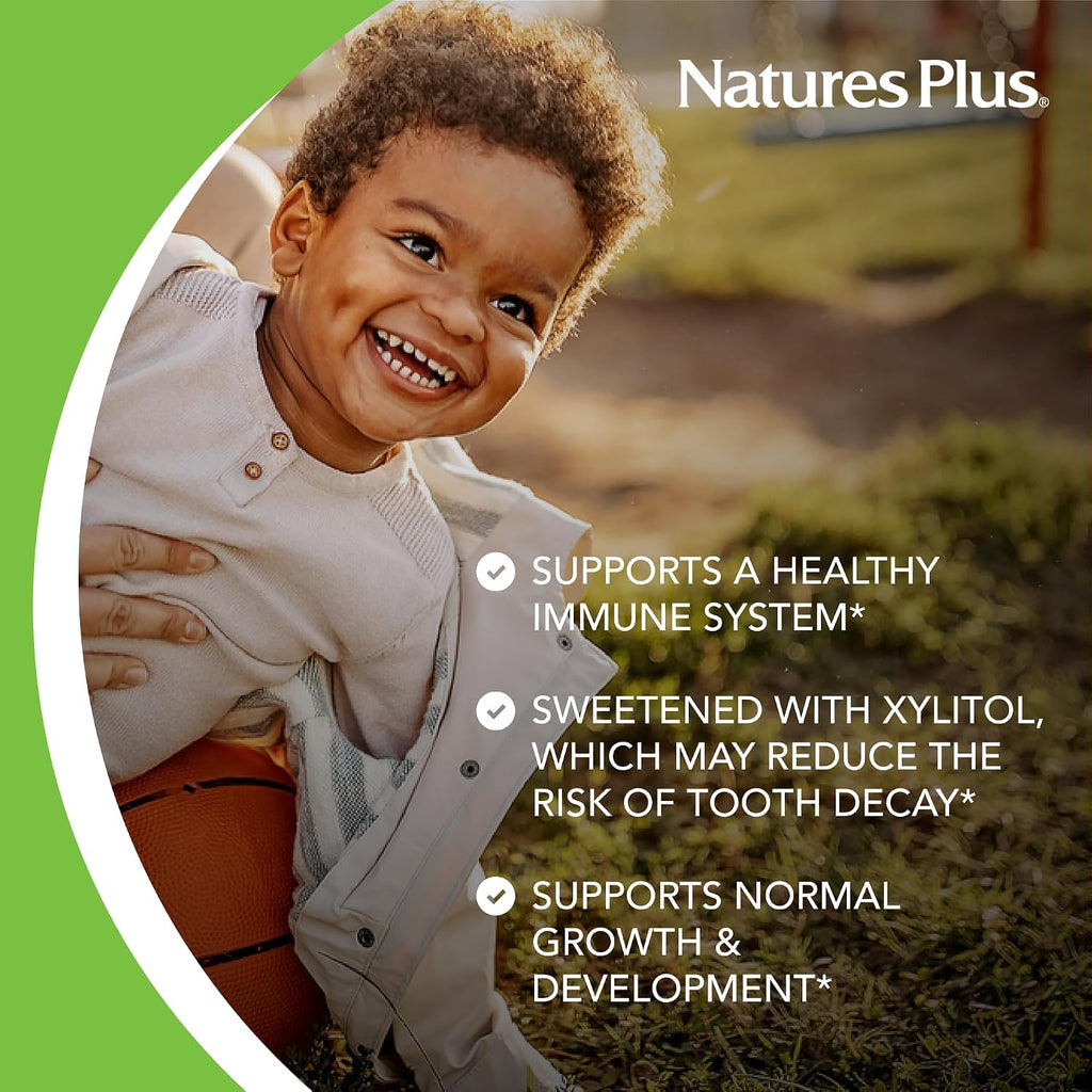 NaturesPlus Animal Parade Gold Multivitamínico Infantil – 120 Comprimidos Masticables Sabor Uva (Pack de 2)