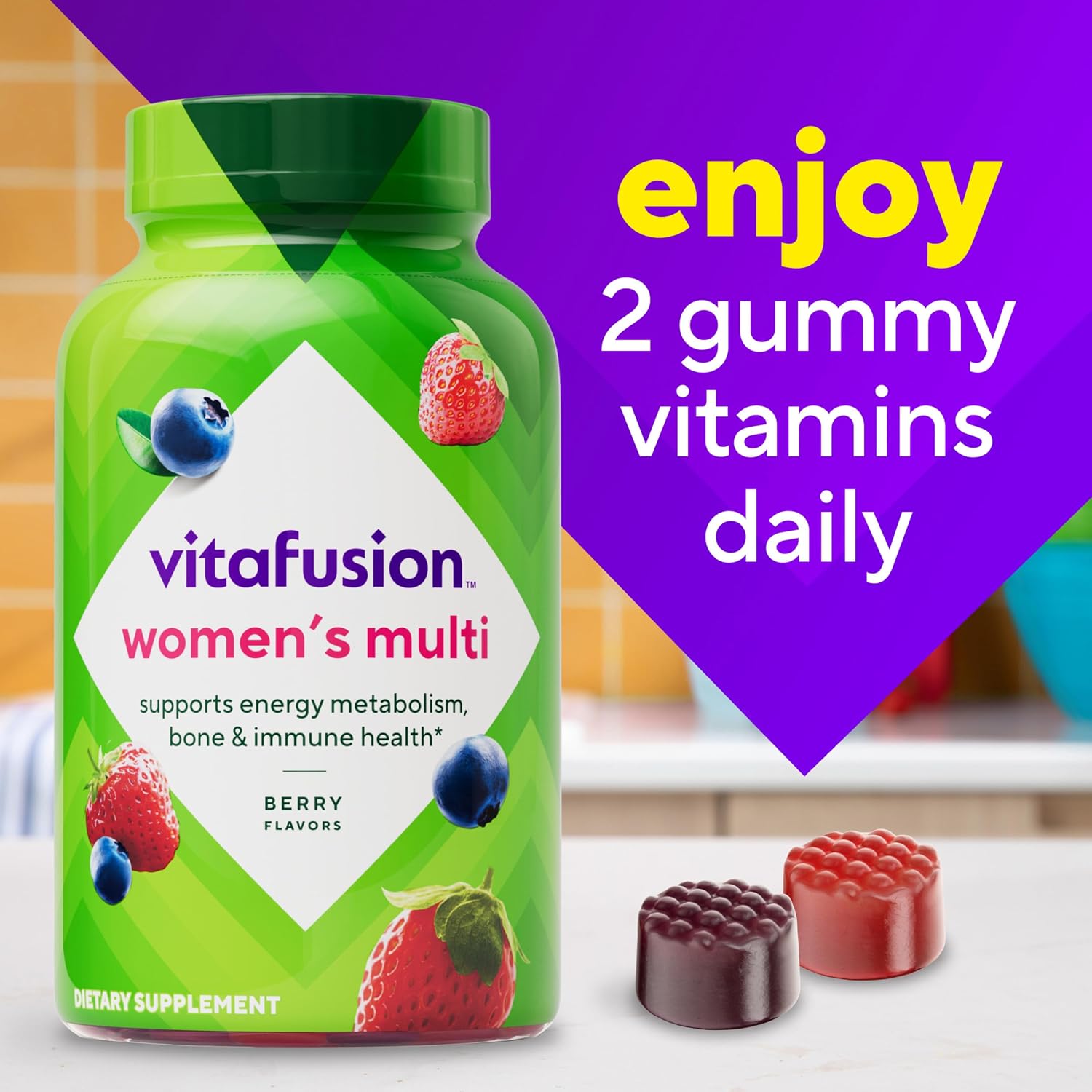 Vitafusion Gominolas Multivitamínicas para Mujeres, 120 unidades