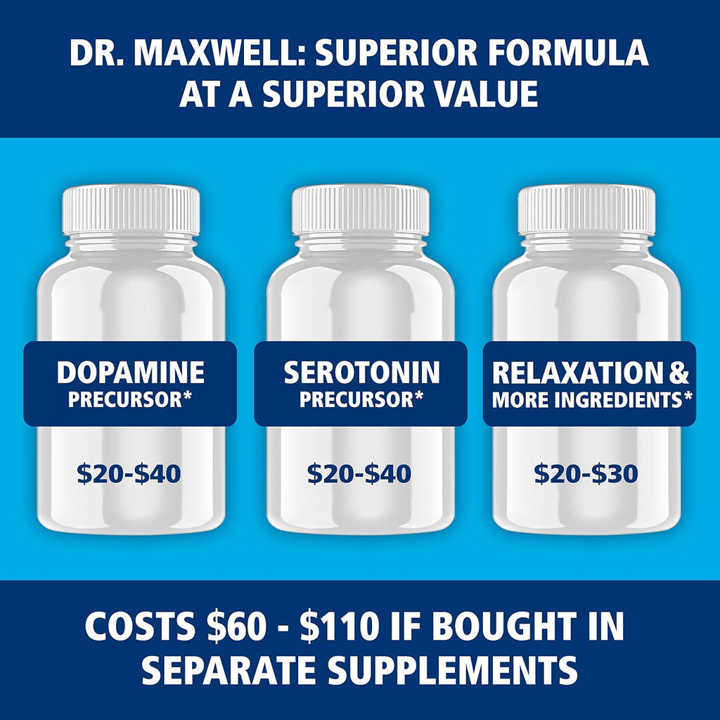 Dr. Maxwell Suplemento de Serotonina y Dopamina - 60 Cápsulas