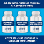 Dr. Maxwell Suplemento de Serotonina y Dopamina - 60 Cápsulas