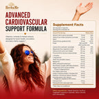 HerbaMe Heart Support – Suplemento para el Corazón con L-Arginina, Citrulina y CoQ10, 120 Cápsulas