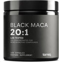 Toniiq Black Maca Root - Extracto de Maca Negra de Alta Potencia 20:1 - 120 Cápsulas
