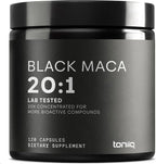 Toniiq Black Maca Root - Extracto de Maca Negra de Alta Potencia 20:1 - 120 Cápsulas