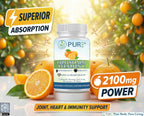 PURE® Vitamina C Liposomal 2100 mg - 180 Cápsulas, 60 Dosis - Alta Absorción con Lecitina de Girasol - Antioxidante para el Sistema Inmunitario y Colágeno - Fabricado en EE. UU.