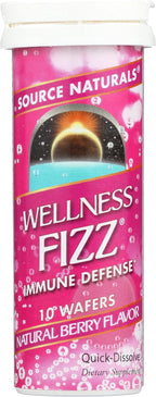 Source Naturals Wellness Fizz, Sabor Natural a Bayas - 10 Obleas