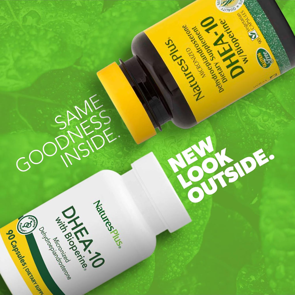 NaturesPlus DHEA-10 - 90 Capsules - Vegan Food Supplement