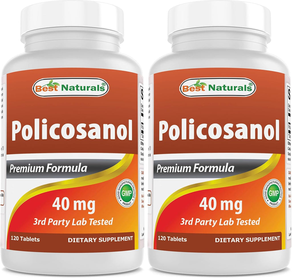 Best Naturals Policosanol 40mg, 120 comprimidos - Apoyo cardiovascular*