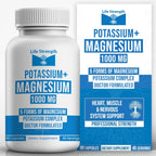 Life Strength Potasio y Magnesio 1000mg - 90 Cápsulas