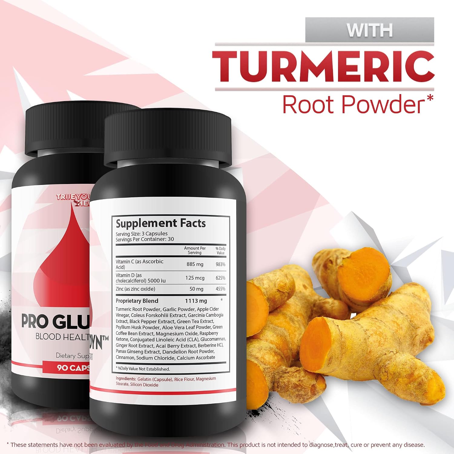 Pro Glucydyn - Complemento para la Salud Sanguínea con Berberina, Cúrcuma, Ajo y Té Verde