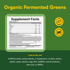 Whole Earth & Sea de Natural Factors, Verduras Fermentadas Orgánicas - Suplemento Vegano en Polvo, Sabor Tropical, 406 g