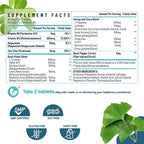 Sapotax Suplemento Cerebral 17 en 1 para Memoria y Concentración | Nootrópico Natural con Extractos Herbales, Vitaminas y Aminoácidos (120 Comprimidos)