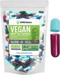 XPRS Nutra Cápsulas Vacías Tamaño 0 - 100 Unidades Veganas - Multicolor