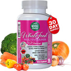 Whole Food Multivitamin for Women - Multivitamínico para Mujeres con Folato, B12, Probióticos y Omega - 90 Cápsulas