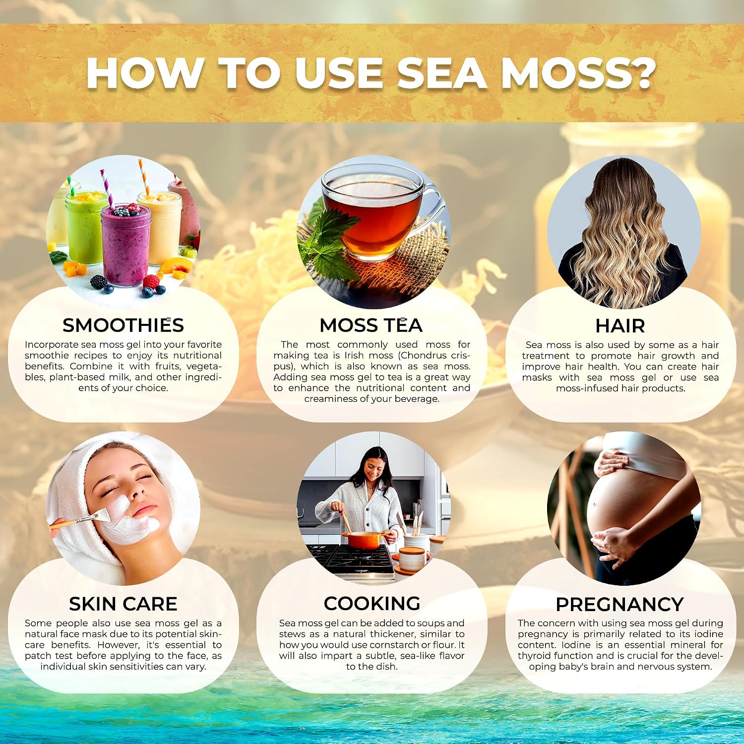WELLNESS LABSRX Gel de Musgo Marino Irlandés - Sabor Original - 10 oz (283 g)
