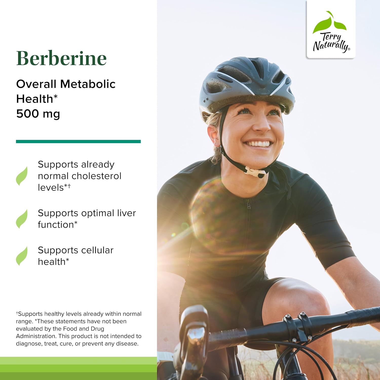 Terry Naturally Berberine - Suplemento con Berberina - 60 Cápsulas (Pack de 2)