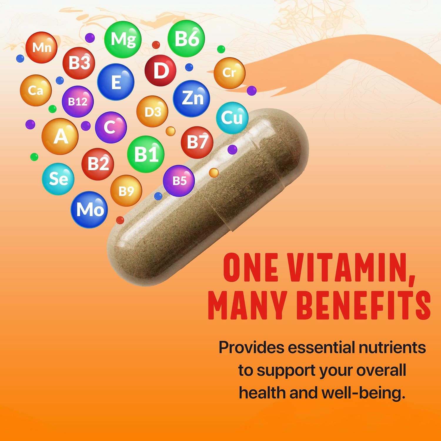 Wellgardens Multivitamínico Diario para Mujeres con Biotina, Arándano Rojo y Trébol Rojo - Apoyo para Cabello, Piel, Energía e Inmunidad - Vitaminas A, C, D, E, B12, Zinc - Sin Hierro, No Transgénico, 60 Cápsulas