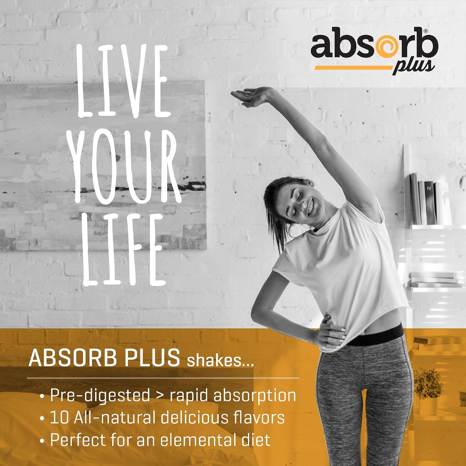 Absorb Plus Proteína Aislada - Suplemento Dietético para la Salud Intestinal (100 g, Vainilla Francesa)
