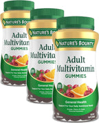 Nature's Bounty Gomitas Multivitamínicas para Adultos, Sabor naranja, cereza y uva, 75 gomitas