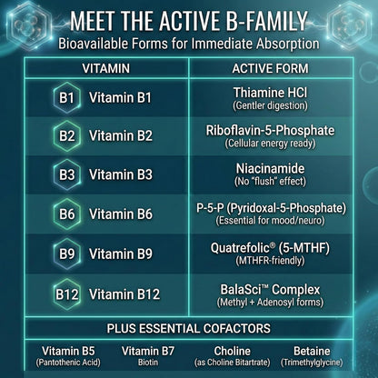 Approved Science Methylated B Complex – – Vitamina B12 metilada (metilcobalamina): Parte del complejo BalaSci de – Image 6